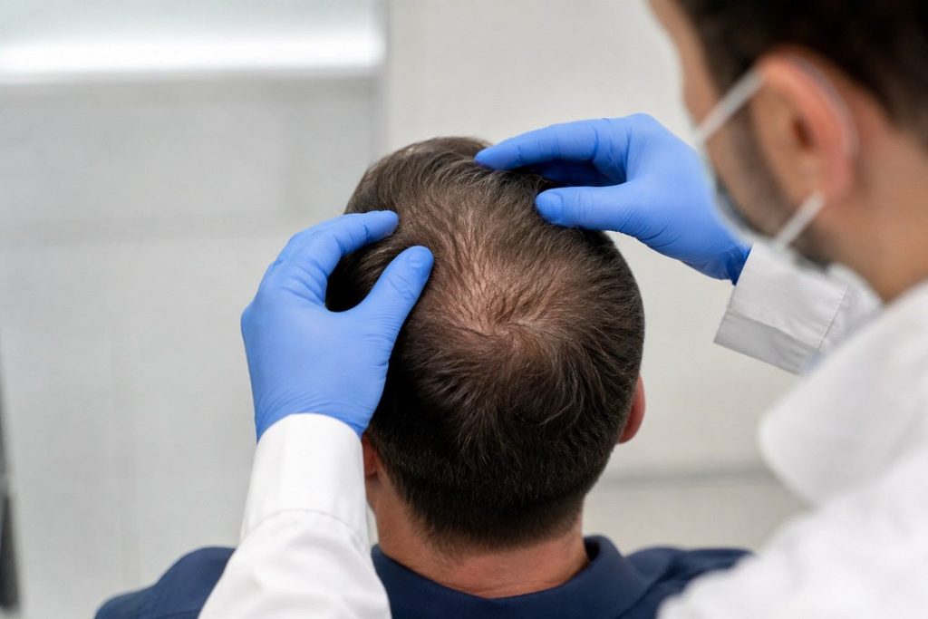 crown bald spot restoration