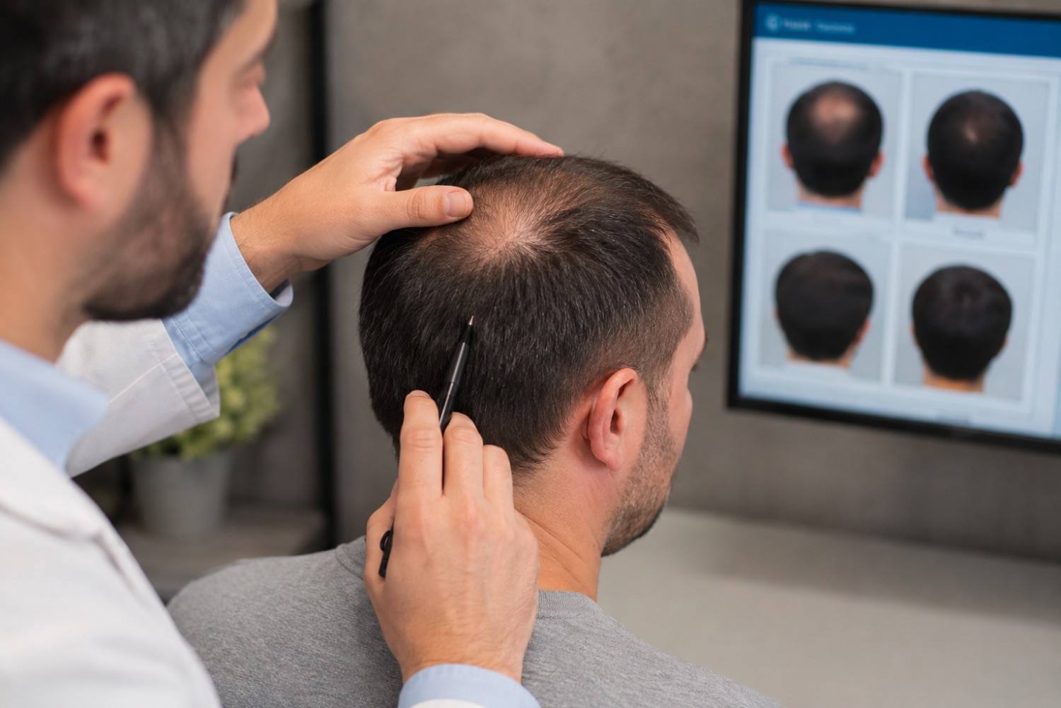 Crown and Vertex Bald Spot Transplant Sarasota Tampa Clinics